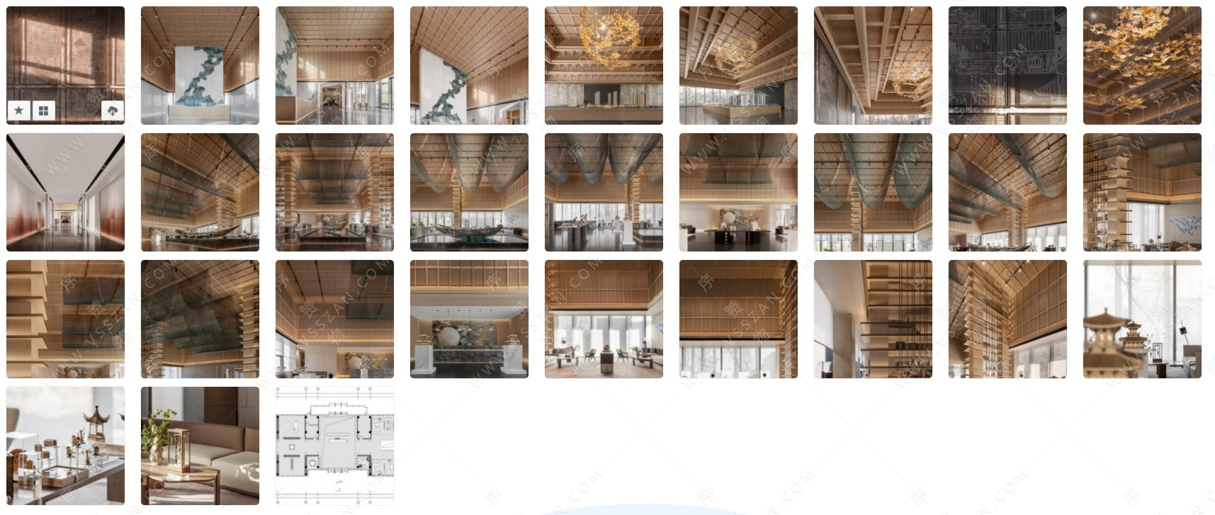 【赛拉维设计】沈阳万科•东第 售楼处 实景图+施工图+彩平图-物库-序赞网