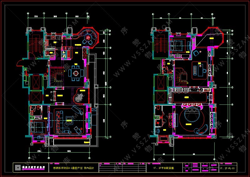 【邱德光】北京璟玺奢华别墅样板房 设计方案+效果图+施工图+物料+照片-物库-序赞网