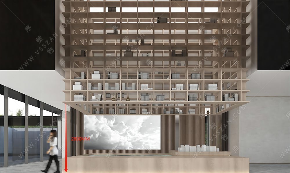 【无间设计】浙江绿城·安吉桃花源售楼处丨CAD施工图+设计方案+效果图+物料-物库-序赞网